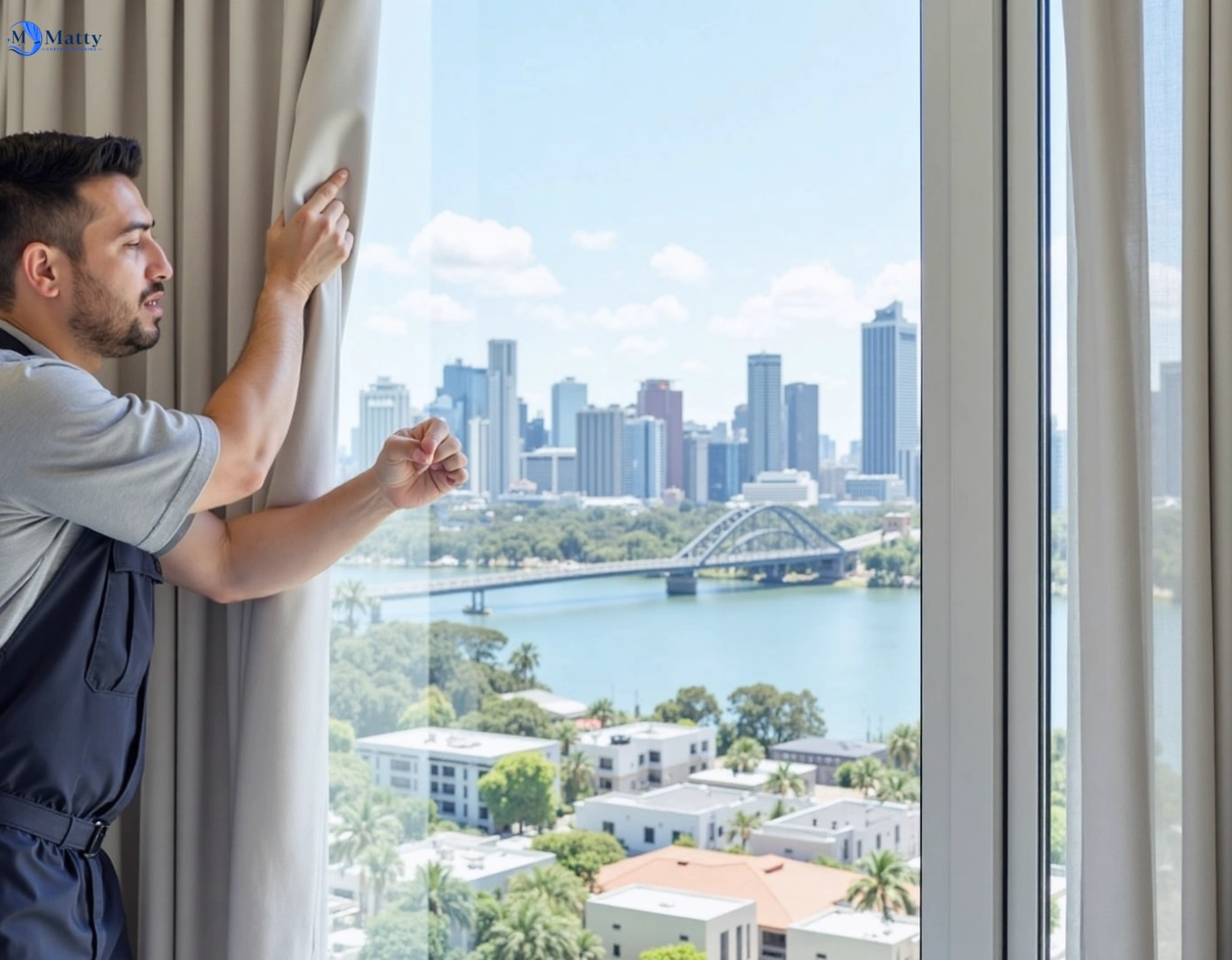 Professional curtain steam cleaning service agnes-banks-nsw QLD by Matty Curtain Cleaning