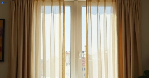 Dusty and dull curtains in agnes-banks-nsw before steam cleaning